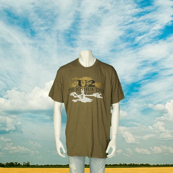 U2 The Joshua Tree North America Tour 2017 Licensed Green Band T Shirt Tee 2XL - Picture 1 of 6